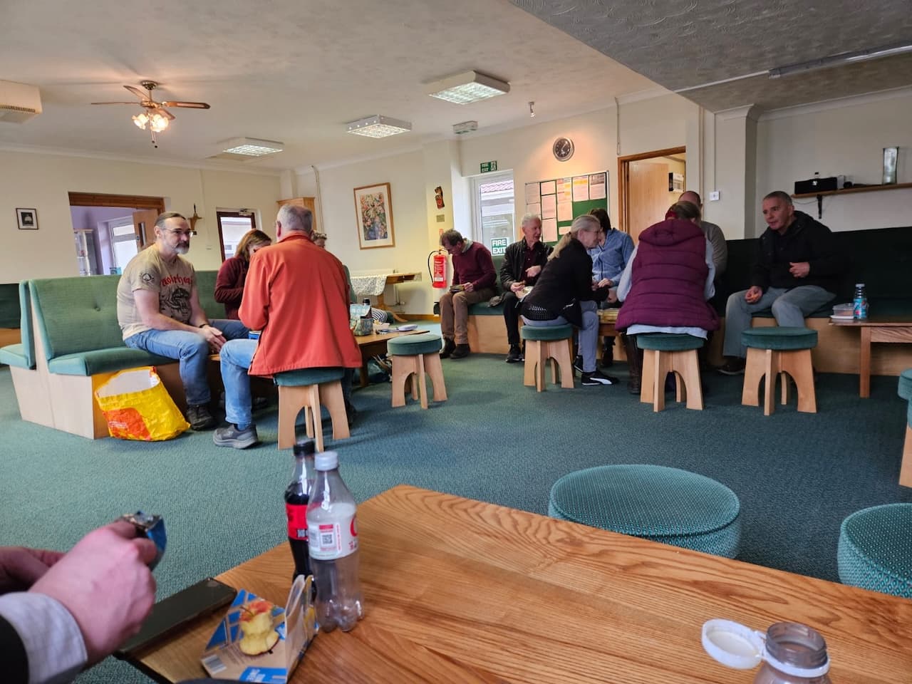 Members had lunch in the lounge between sessions.