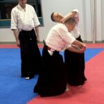 Sensei OConnell demonstrates 16th form shionage.