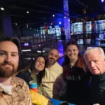 Edinburgh club at a bowling night out