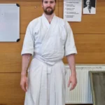 Sensei in white hakama