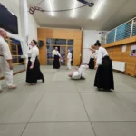Students practising at the Edinburgh dojo