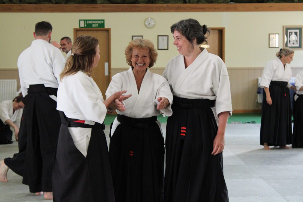 Three students from Britain, France and the Netherlands enjoying each other's company