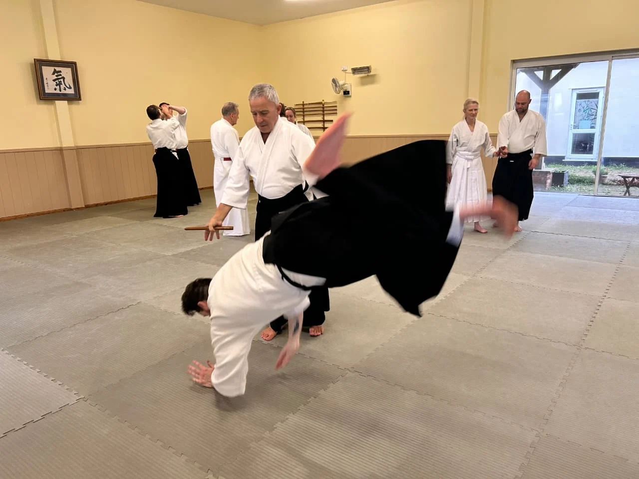 Ian throwing Ben after removing the tanto