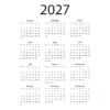 Downloadable calendar for 2027 courses